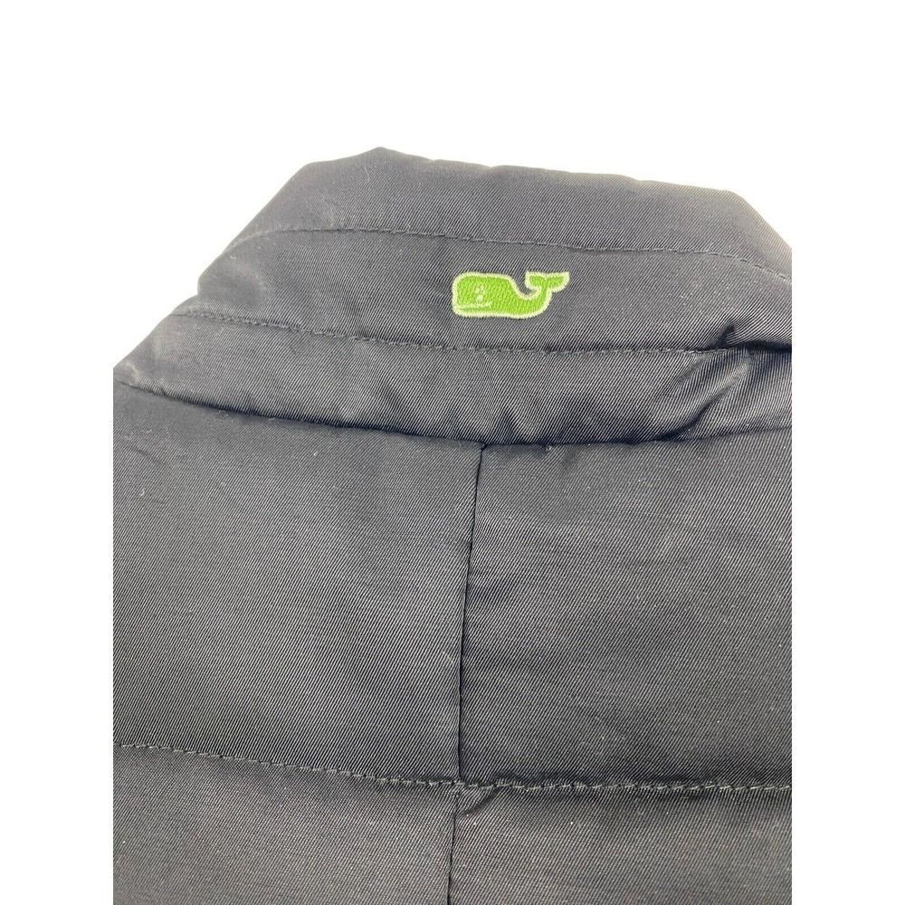 VINEYARD VINES Quilted Puffer Vest Jacket Womens XS Full Zip Snap Close Black - Picture 9 of 11